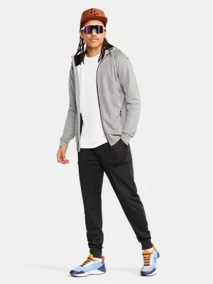 Pánská bunda s kapucí CRAFT Corp. ADV Unify Hoodie Jacket M ŠEDÝ MELÍR