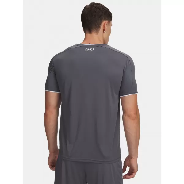 Pánské triko UNDER ARMOUR M CHALLENGER TRAIN SS 6009875-025 ŠEDÁ 