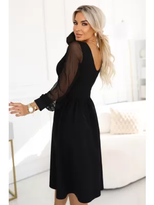 Dámské šaty NUMOCO 657-1 ČERNÁ