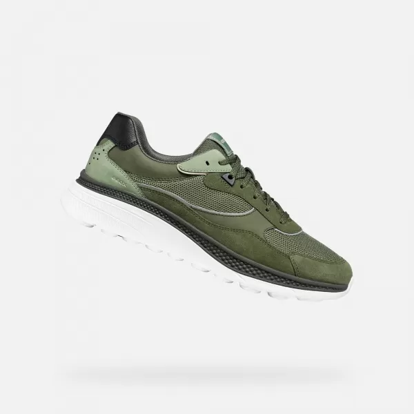  Pánské tenisky GEOX SPHERICA ACTIF X1 G014566 KHAKI 