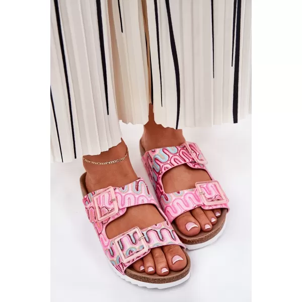  Dámské pantofle S.BARSKI RB51-006 PINK 