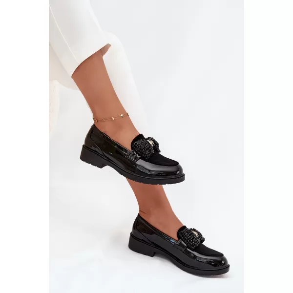  Dámské mokasíny D&A HY51-319 BLACK 