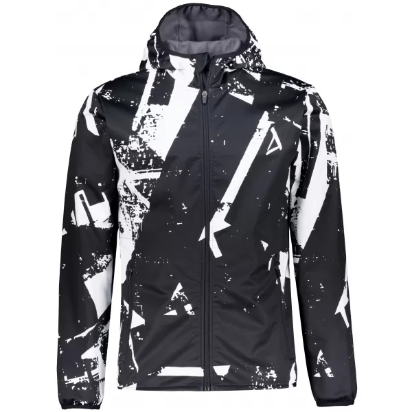  Pánská softshellová bunda premium ALTISPORT VOJ/ALM079JACK01 ČERNOBÍLÁ 