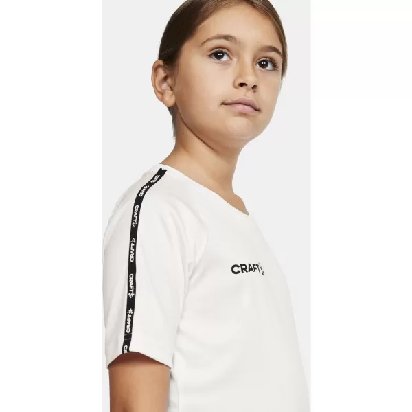  Dětské kontrastní sportovní tričko CRAFT TW Squad Go Contrast Jersey Jr BÍLÁ 