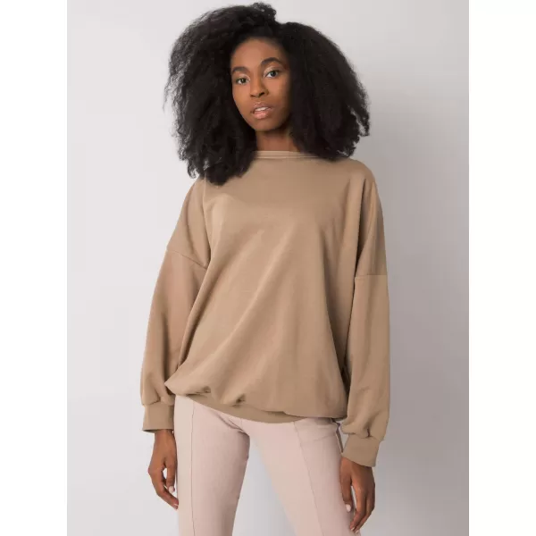  Dámská mikina EX MODA EM-BL-710.14 DARK BEIGE 