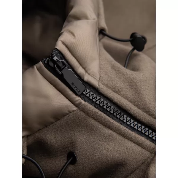  Pánský kabát OMBRE OM-COWC-0132 KHAKI 