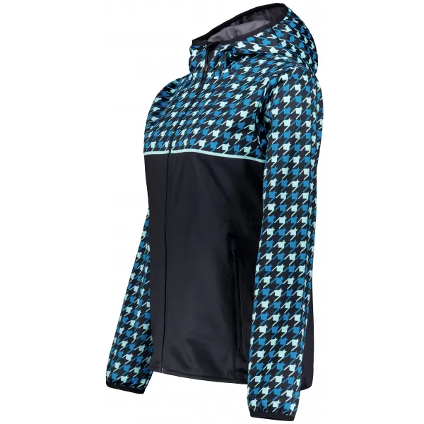  Dámská softshellová bunda premium ALTISPORT VOJ/ALW048JACK01 ČERNOMODRÁ 