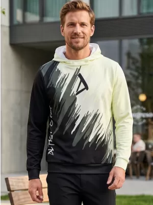 Pánská funkční mikina premium ALTISPORT VOJ/ALM006MI01 ČERNÁ/SLONOVÁ KOST