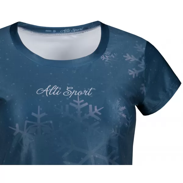  Dámské vánoční triko premium ALTISPORT VOJ/ALWVN7TR06 MODRÁ 