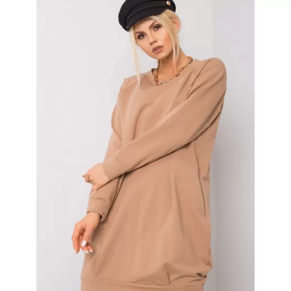  Dámské šaty BASIC FEEL GOOD RV-TU-5184.93P CAMEL 