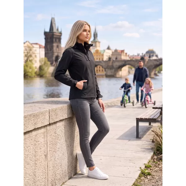  Dámská softshellová bunda ALTISPORT NoPrint NP/ALW945 EBONY GRAY 