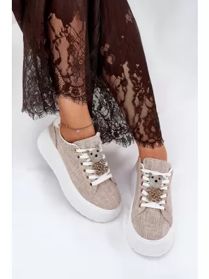 Dámské tenisky S.BARSKI BF51-014 BEIGE