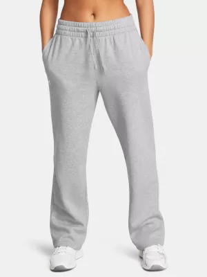 Dámské sportovní kalhoty UNDER ARMOUR UA RIVAL FLC STRAIGHT PANT 1381847-011 ŠEDÁ