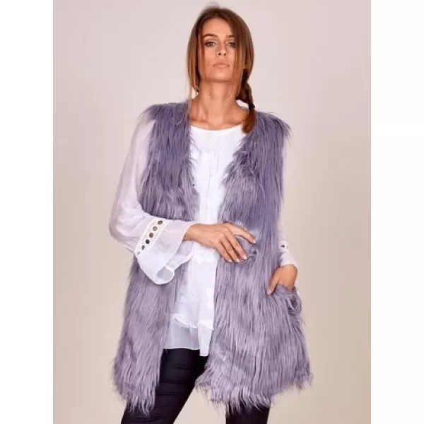  Dámská vesta WOOL FASHION ITALIA AT-KZ-173501A.09P GRAY 