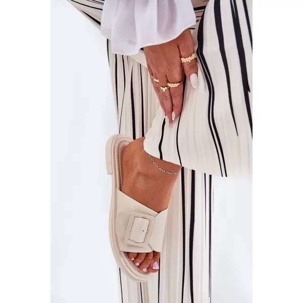  Dámské pantofle D&A SJ2302-01 BEIGE 