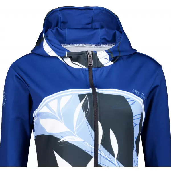  Dámská mikina na zip premium ALTISPORT VOJ/ALW128MI02 MODROBÍLÁ 