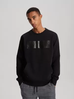 Pánská mikina DIVERSE B1575 BLACK