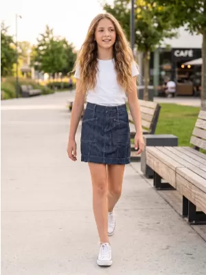 Dívčí sukně SAM 73 GZ 501 TMAVÁ DENIM