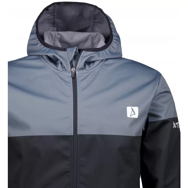  Pánská softshellová bunda premium ALTISPORT VOJ/ALM051JACK01 ŠEDOČERNÁ 