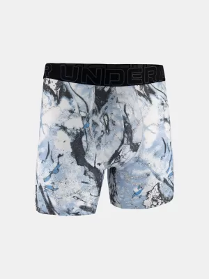 Pánské boxerky UNDER ARMOUR UA PERFORMANCE TECH - PRINT 6IN - 1PK 1383875-101 ČERNÁ