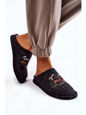 Dámské pantofle BIG STAR KK276018 BLACK/BEIGE
