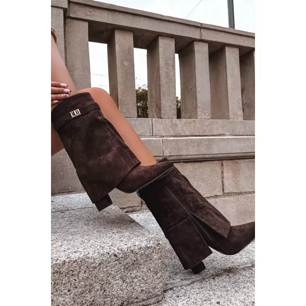  Dámské kozačky BOTO LUVIELLE 40201 BROWN 