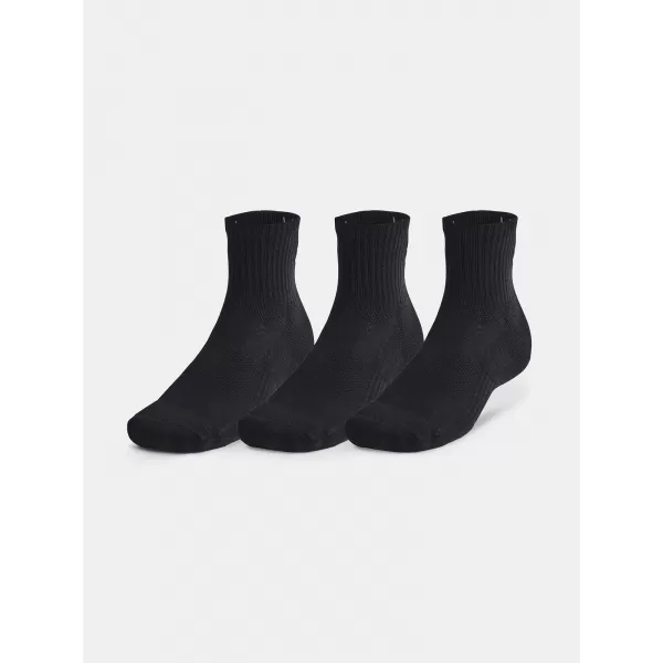  Ponožky UNDER ARMOUR UNISEX UA TC QTR (3 PÁRY) 1386372-001 ČERNÁ 