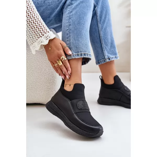  Dámské boty na platformě ARTIKER 55C0035 BLACK 