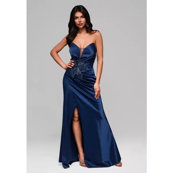  Dámské šaty LARICA LA-OM-DLR171 NAVY BLUE 