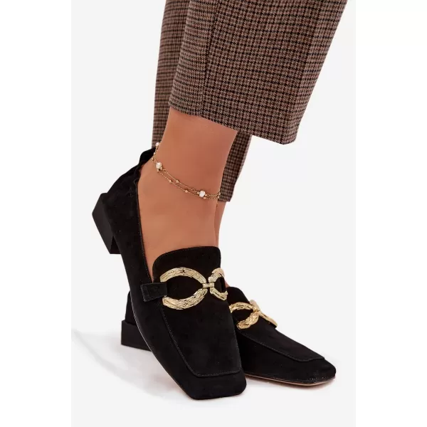  Dámské mokasíny D&A CR61-3115 BLACK 