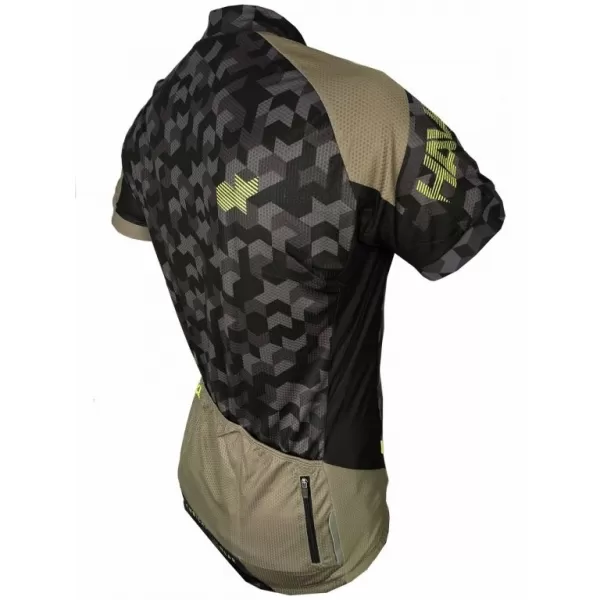  Pánský cyklodres HAVEN SINGLETRAIL KHAKI/ŽLUTÁ 