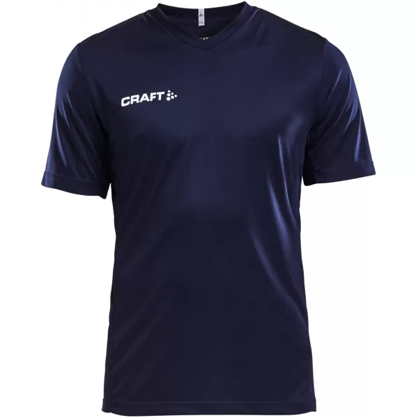  Pánské sportovní tričko s výstřihem do V CRAFT TW Squad Go Jersey Solid M NÁMOŘNÍ MODRÁ 