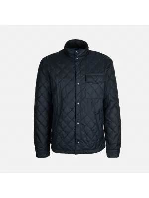 Pánská bunda GEOX BARBERIGO G014357 TMAVĚ MODRÁ