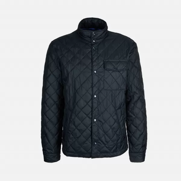  Pánská bunda GEOX BARBERIGO G014357 TMAVĚ MODRÁ 
