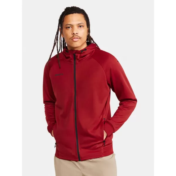  Pánská bunda s kapucí CRAFT Corp. ADV Unify Hoodie Jacket M JASNĚ ČERVENÁ 