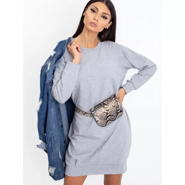  Dámské šaty BASIC FEEL GOOD RV-TU-5184.93P GRAY 