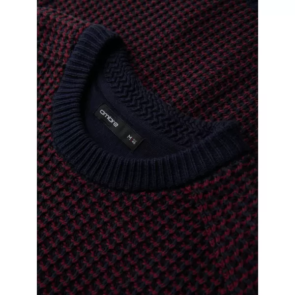  Pánský svetr OMBRE OM-SWSW-0122 MAROON 