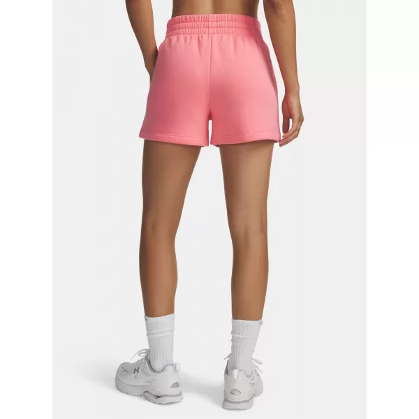  Dámské kraťasy UNDER ARMOUR RIVAL FLEECE SHORT 1382723-600 RŮŽOVÁ 