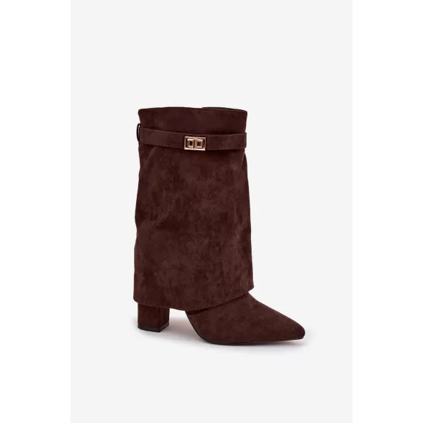  Dámské kozačky BOTO LUVIELLE 40201 BROWN 