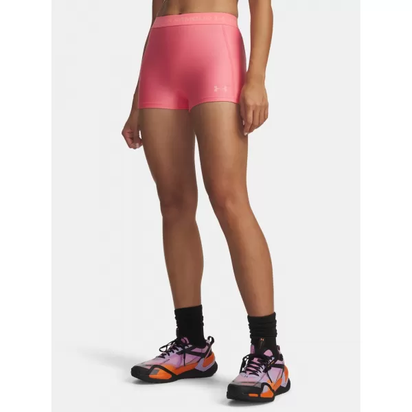  Dámské kraťasy UNDER ARMOUR HEATGEAR SHORTY 6010725-600 RŮŽOVÁ 