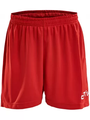 Dětské sportovní kraťasy CRAFT TW Squad Go Short Solid Jr JASNĚ ČERVENÁ