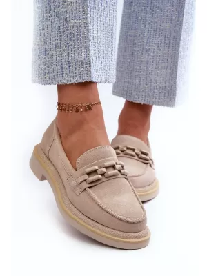Dámské mokasíny S.BARSKI HX52-222 BEIGE