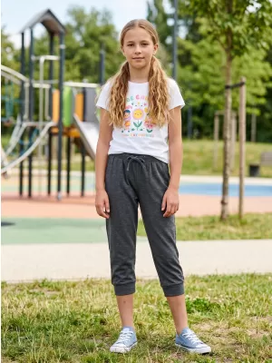 Dívčí 3/4 kalhoty SAM 73 GS 503 ČERNÁ