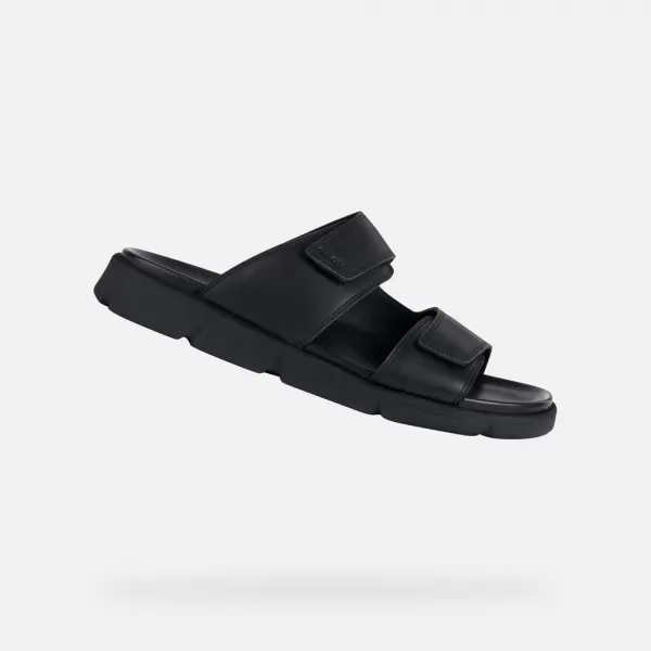  Pánské pantofle GEOX XAND 2S G002593 ČERNÁ 