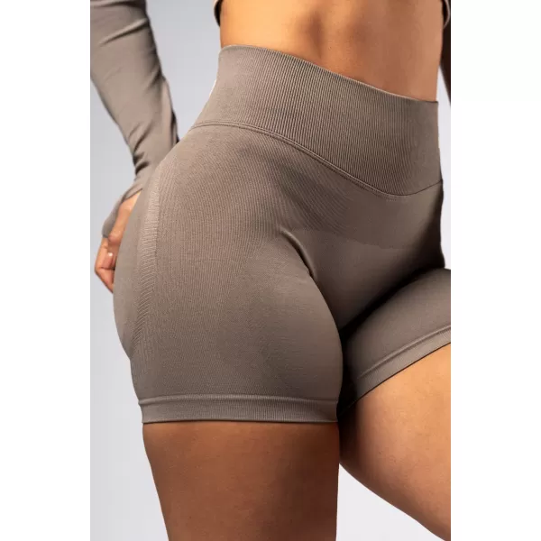  NEBBIA High-waist push-up šortky POWER 893 LIGHT BROWN ASH 