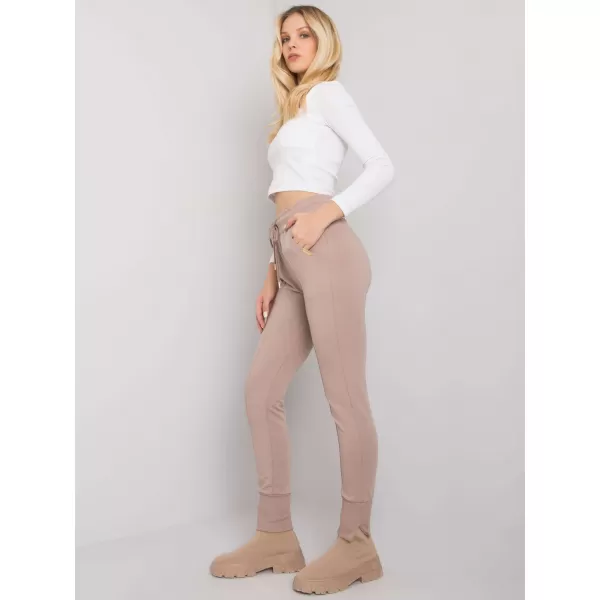  Dámské tepláky RUE PARIS RV-DR-7358.06P DARK BEIGE 