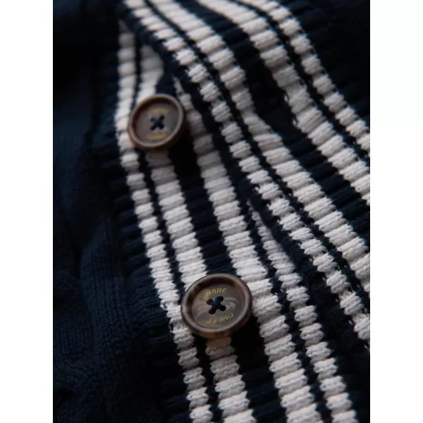  Pánský kardigan OMBRE OM-SWCD-0152 NAVY BLUE 
