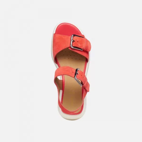  Dámské sandály GEOX SPHERICA ECUB-3 S G012855 ČERVENÁ 
