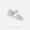 Dívky první kroky GEOX SANDAL MACCHIA B654WA0MAEWC0262 ŠEDÁ