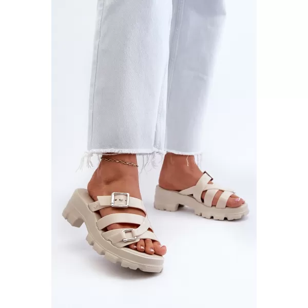  Dámské žabky ZAXY NN285042 BEIGE 